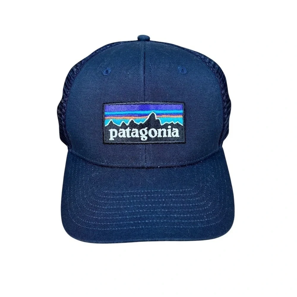 Patagonia Trucker Hat Unisex One Size Blue Mesh Snapback Outdoor Casual